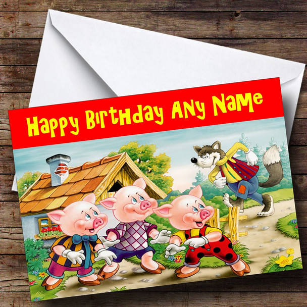 Little Pigs Personalised Birthday Card