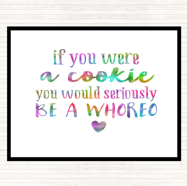 Whoreo Funny Rainbow Quote Mouse Mat Pad