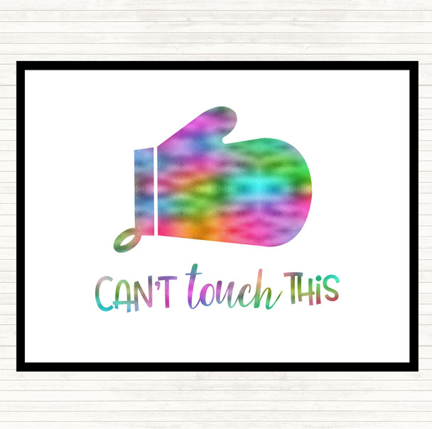 Can't Touch This Rainbow Quote Mouse Mat Pad