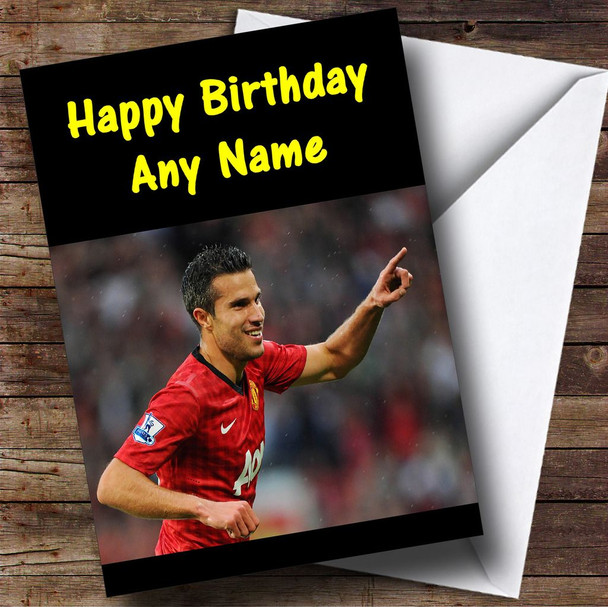 Robin Van Persie Rvp Personalised Birthday Card