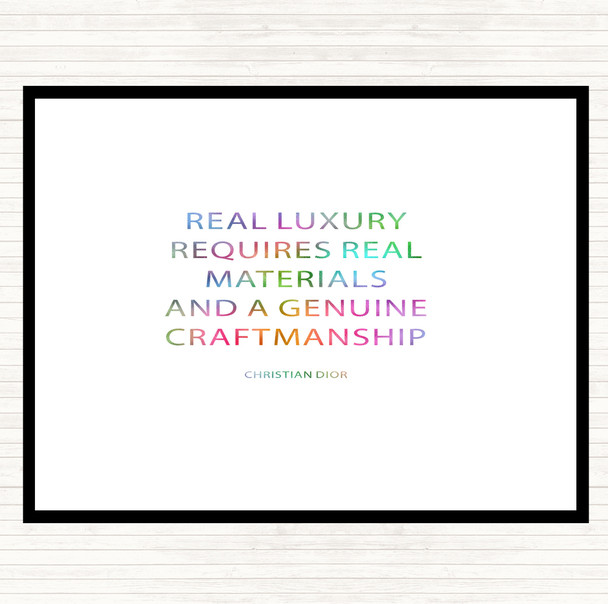 Christian Dior Real Luxury Rainbow Quote Mouse Mat Pad