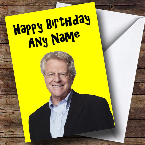 Jerry Springer Personalised Birthday Card