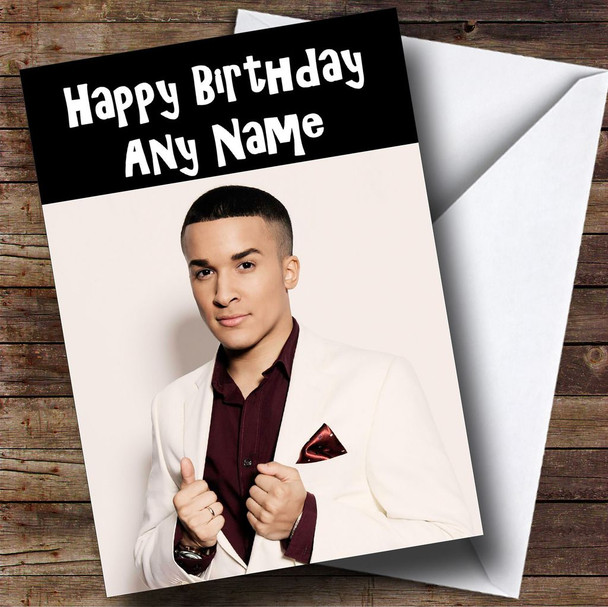 Jahmene Douglas Personalised Birthday Card