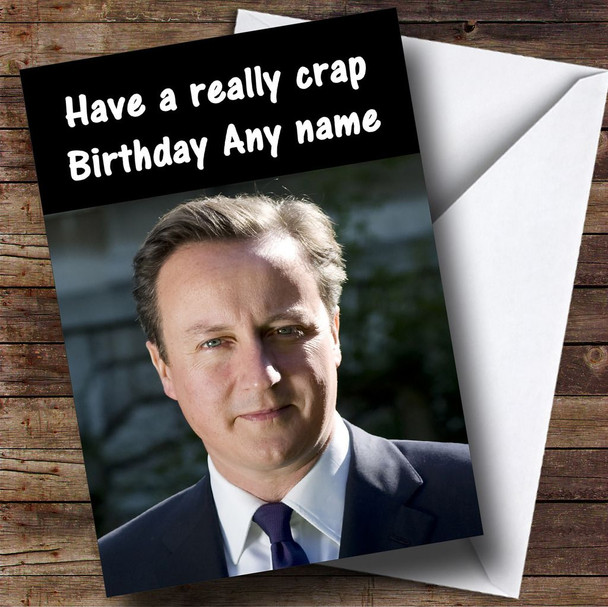 David Cameron Funny Personalised Birthday Card