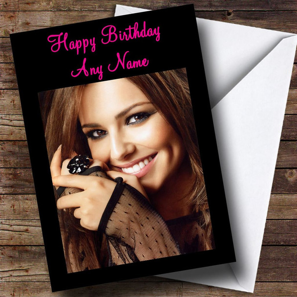 Cheryl Cole Smiling Personalised Birthday Card