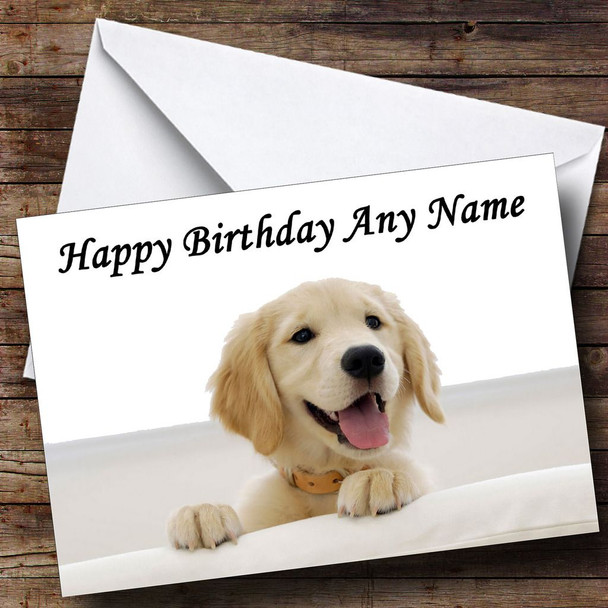 Stunning Labrador Puppy Dog Personalised Birthday Card