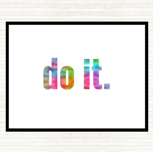 Do It Big Rainbow Quote Mouse Mat Pad