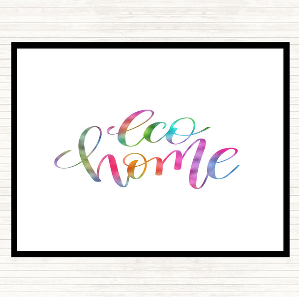 Eco Home Rainbow Quote Dinner Table Placemat