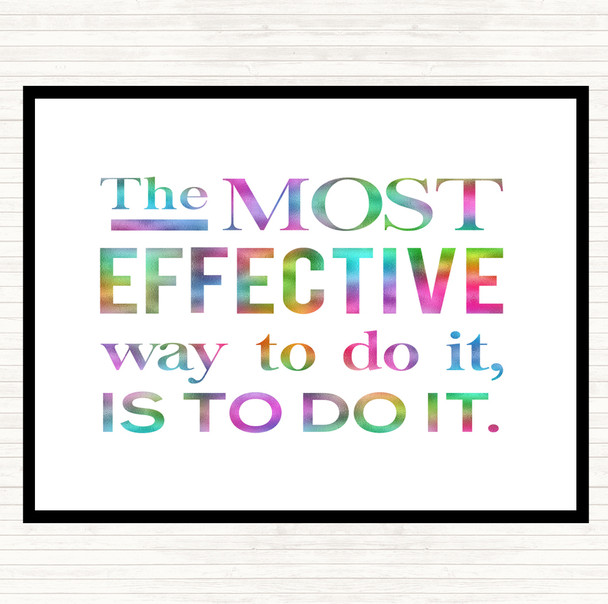 Effective Way Rainbow Quote Mouse Mat Pad