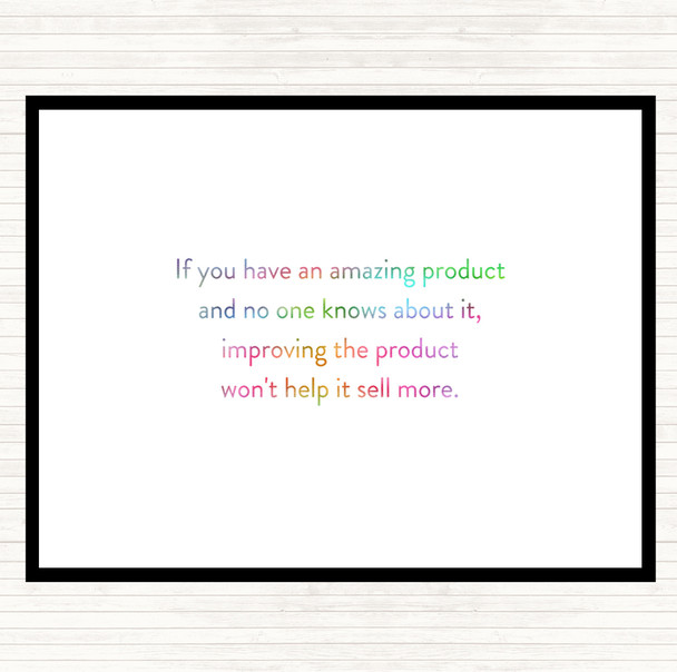 Amazing Product Rainbow Quote Mouse Mat Pad