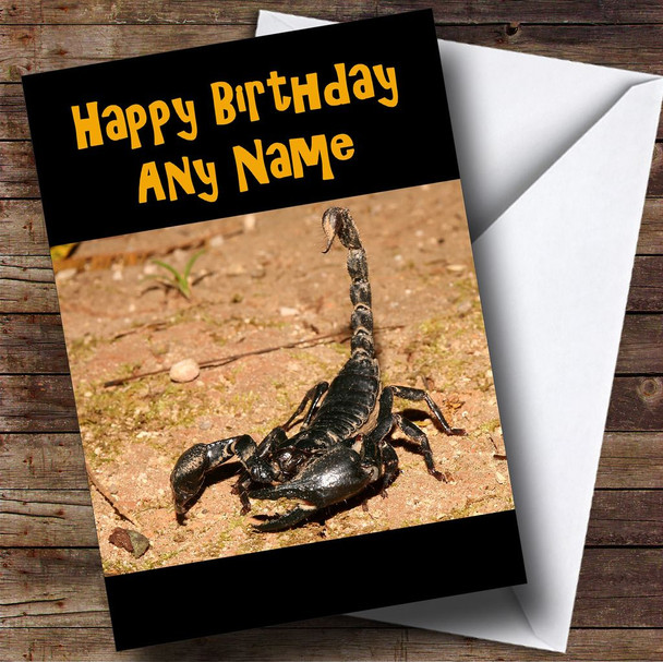 Scorpion Personalised Birthday Card