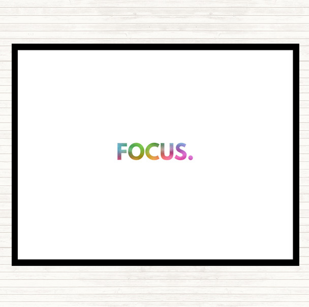 Focus Rainbow Quote Dinner Table Placemat