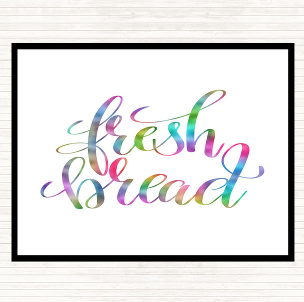 Fresh Bread Rainbow Quote Mouse Mat Pad