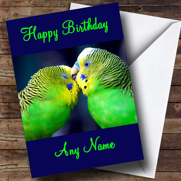 Love Birds Personalised Birthday Card