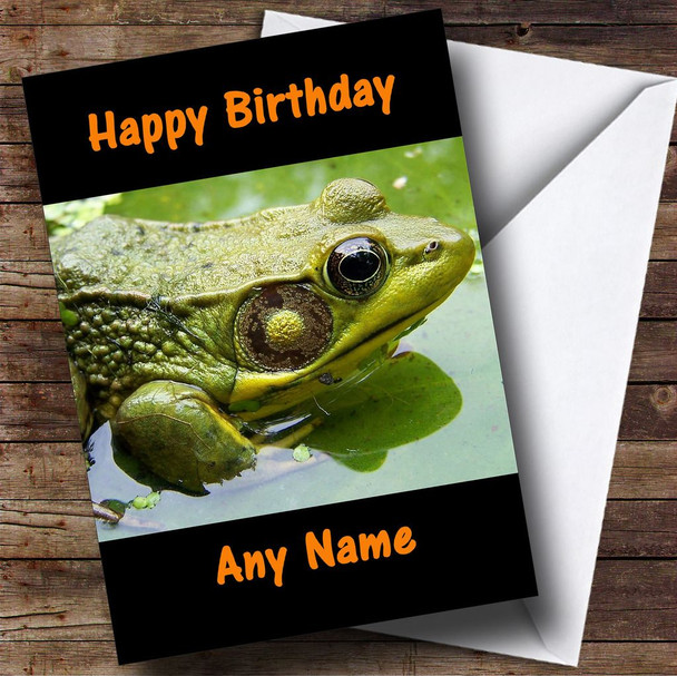 Frog Personalised Birthday Card