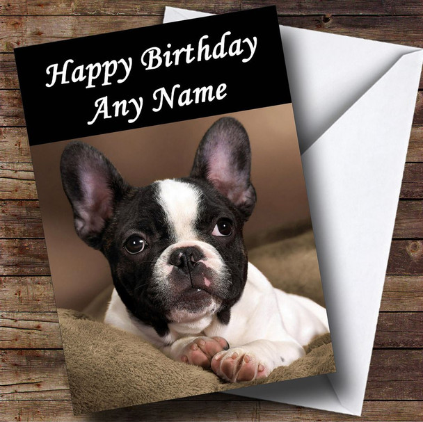 French Bulldog Personalised Birthday Card