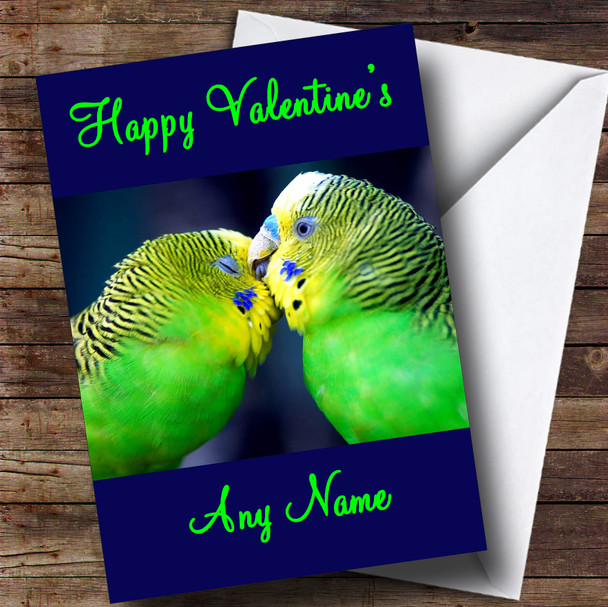 Sweet Love Birds Romantic Personalised Valentine's Card