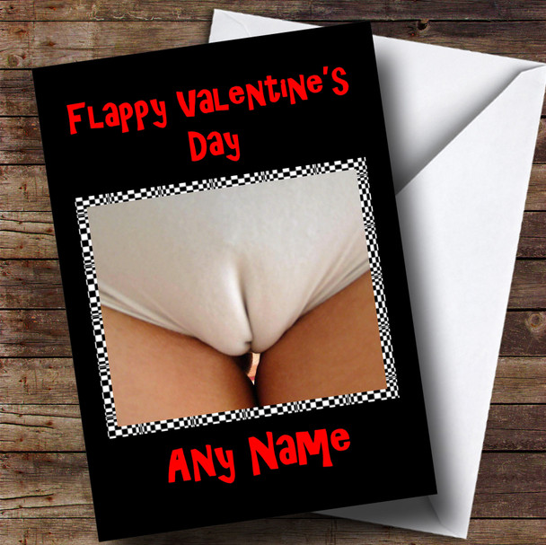 Funny Joke Fanny Flaps Cameltoe Romantic Personalised Valentine's Card