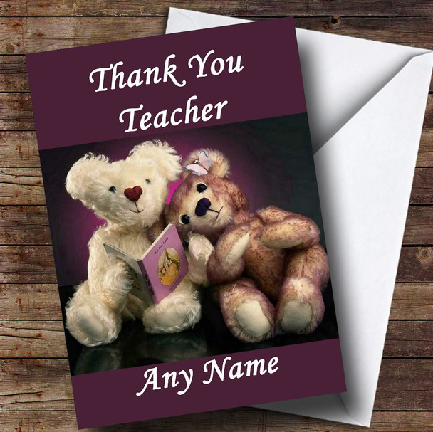 Teddy Bears Teacher Personalised Thank You Card