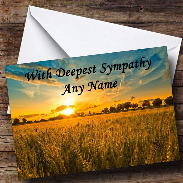 Sunset Personalised Sympathy / Sorry For Your Loss Card