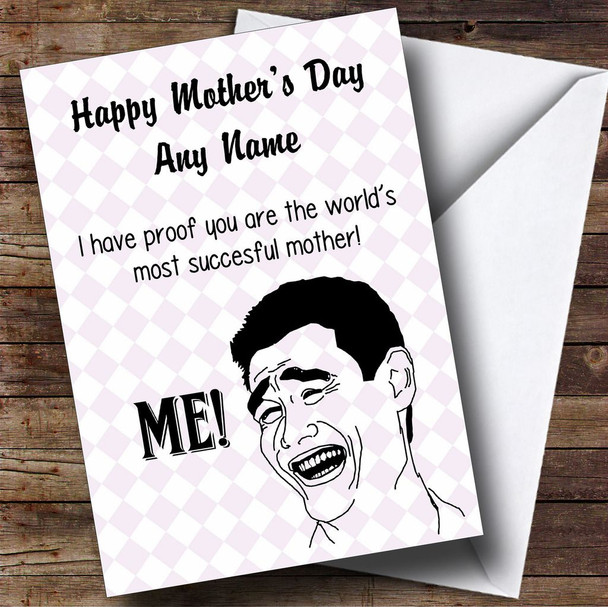 Funny Joke Perfect Mum Personalised Mother's Day Card