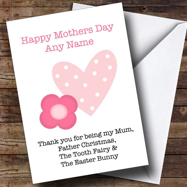 Funny Thank You For Being Personalised Mother's Day Card