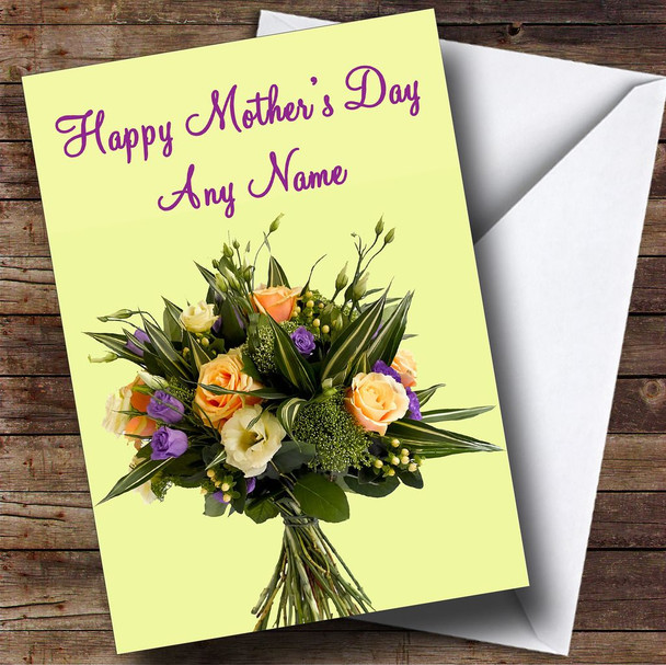 Bunch Of Flowers Personalised Mother's Day Card