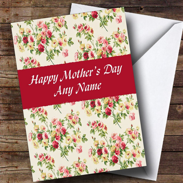 Kidston Inspired Floral Personalised Mother's Day Card