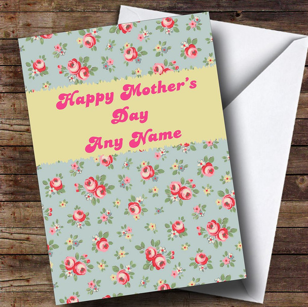 Floral Kidston Inspired Personalised Mother's Day Card