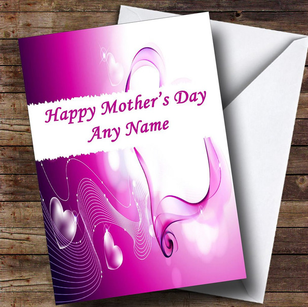 Purple Love Personalised Mother's Day Card