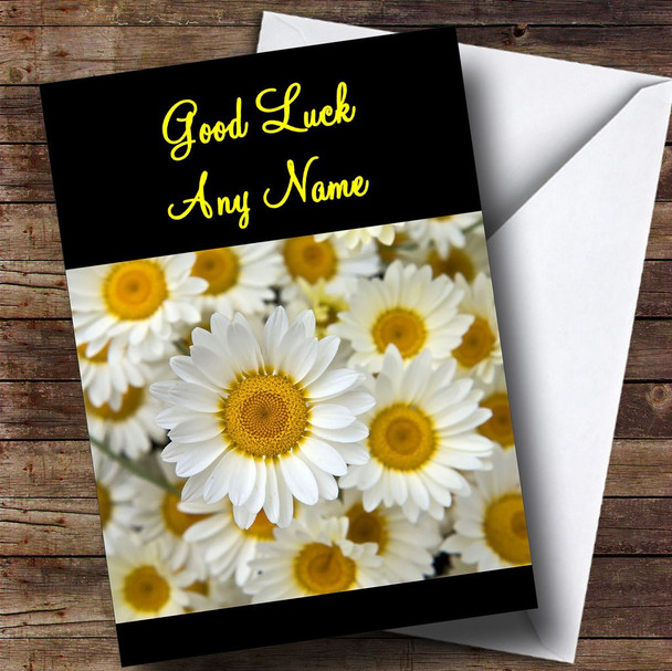 Daisy Personalised Good Luck Card