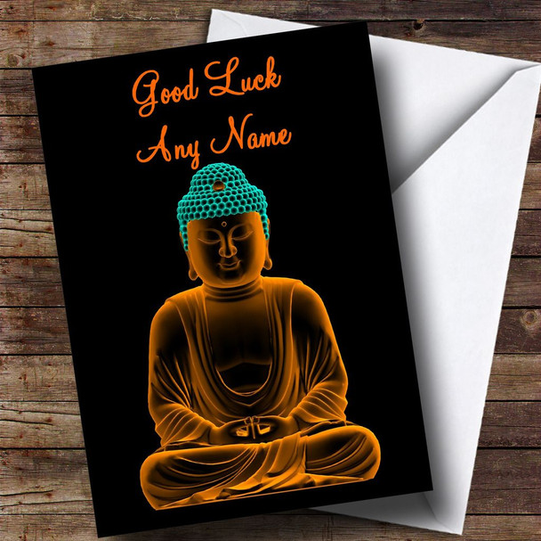 Buddha Personalised Good Luck Card