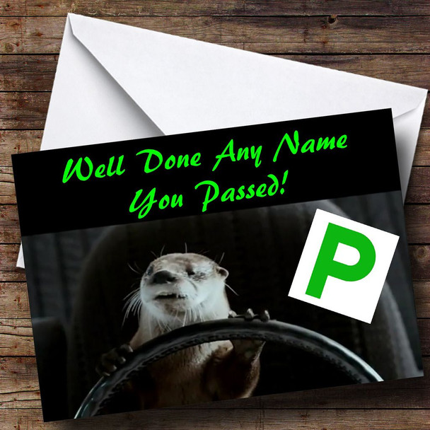 Animal Driving Personalised Passed Driving Test Card