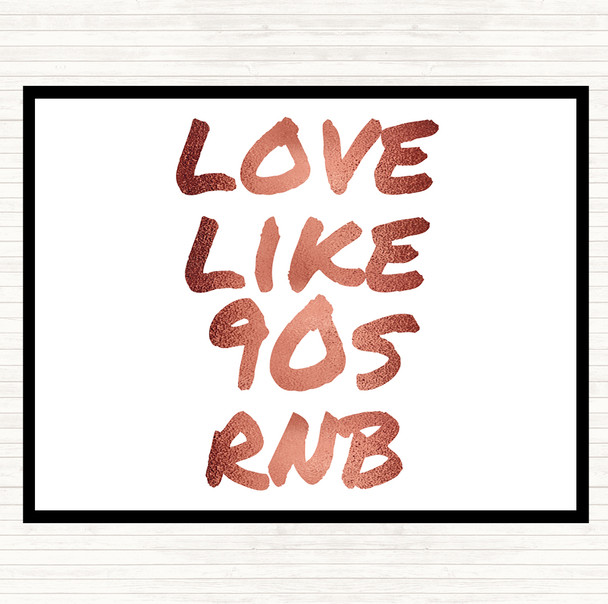 Rose Gold 90S Rnb Quote Mouse Mat Pad