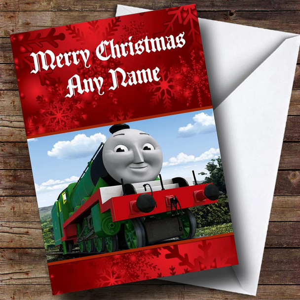 Thomas The Tank Engine Henry Personalised Christmas Card