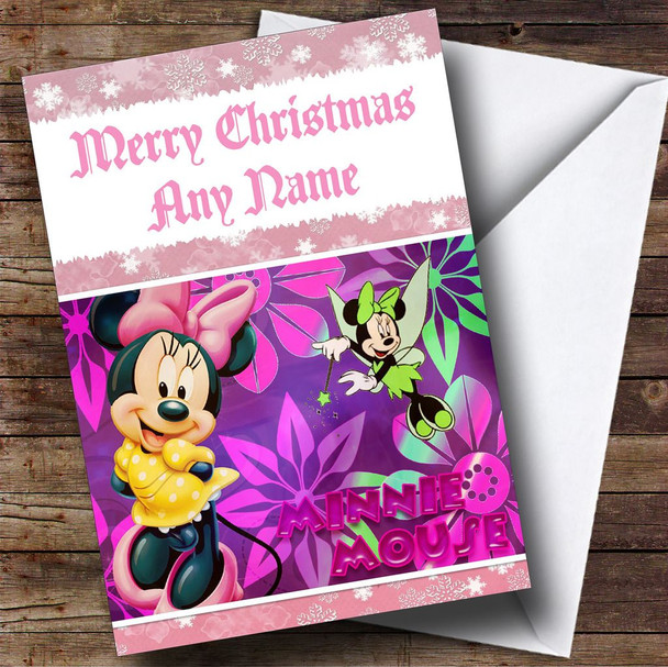 Minnie Mouse Personalised Christmas Card