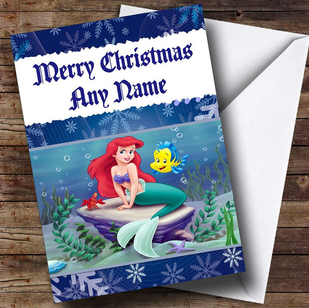 The Little Mermaid Personalised Christmas Card