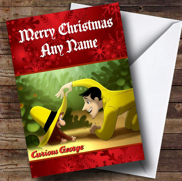 Curious George Personalised Christmas Card