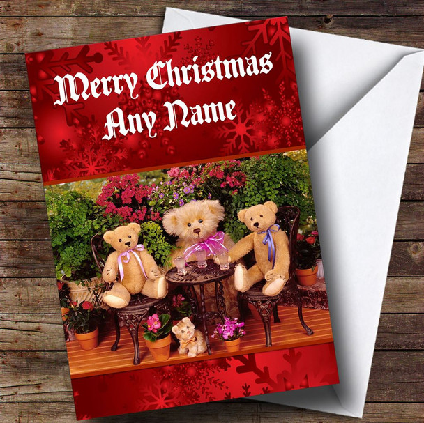 Teddy Bears Picnic Personalised Christmas Card