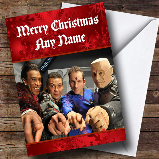 Red Dwarf Personalised  Christmas Card