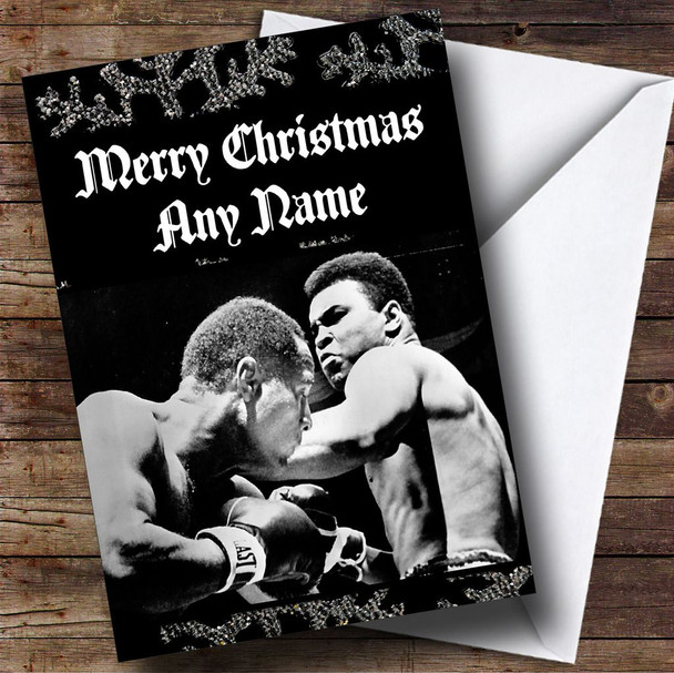 Muhammad Ali Personalised  Christmas Card