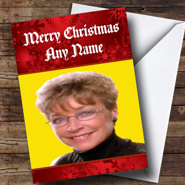 Funny Deirdre Barlow Personalised Christmas Card