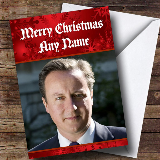 Funny David Cameron Personalised Christmas Card