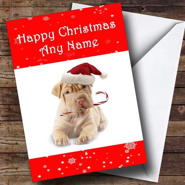 Gorgeous Dog Christmas Card Personalised