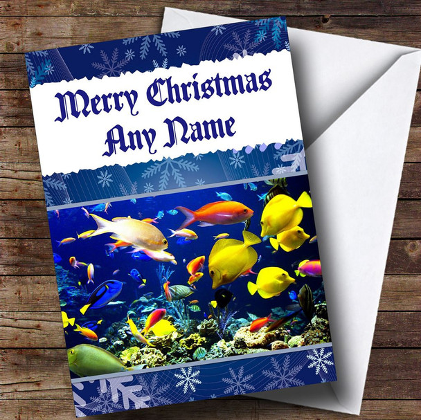 Fish Personalised Christmas Card