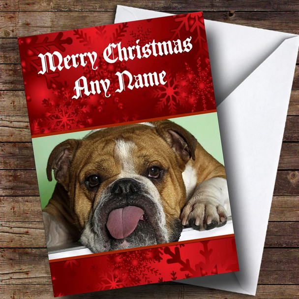 Boxer Dog Personalised Christmas Card