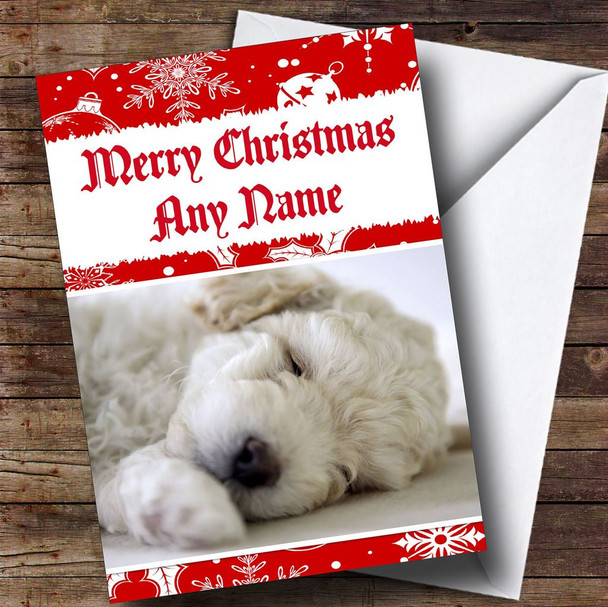 Bichon Frise Dog Personalised Christmas Card