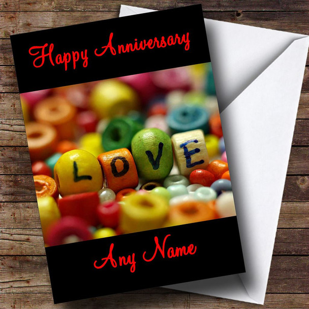 Love Personalised Anniversary Card