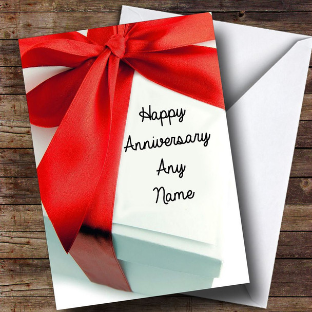 Special Gift Box Personalised Anniversary Card