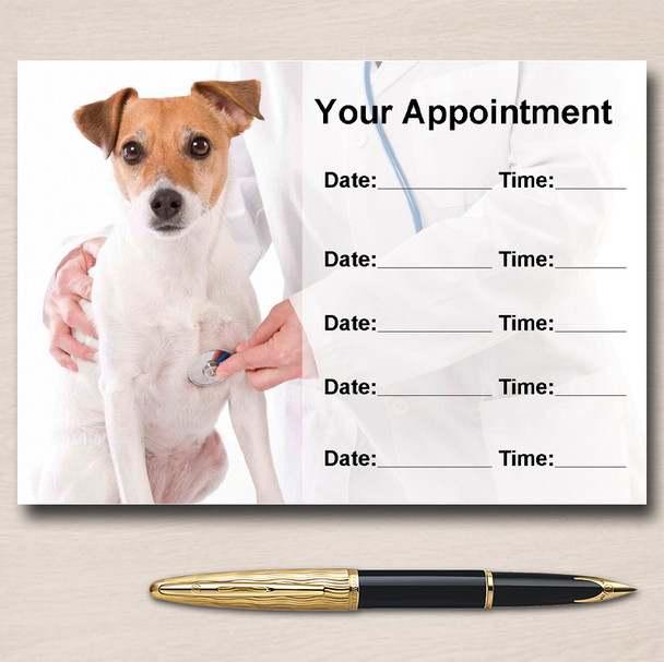 Veterinary Vet Animal Dog Personalised Appointment Cards